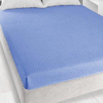 shumee Tulipan 4 žakard plošče 175x220 modre