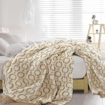 shumee Bombažna odeja LINK 150x200 bež