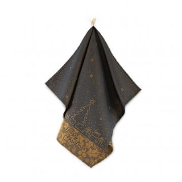 shumee Kuhinjska krpa Merry Christmas 50x70 modra