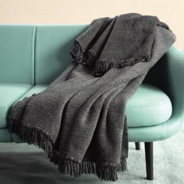 shumee FIR bombažna odeja 150x200 siva