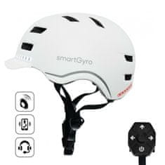 slomart čelada za na električni skiro smartgyro smart pro l bela