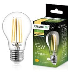 LUMILED 6x LED žarnica E27 A60 8W = 75W 1055lm 3000K Toplo bela 360° Filament