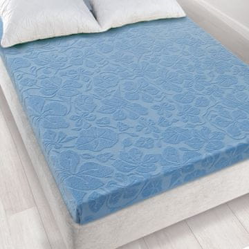 shumee Tulipan 6 žakard plošča 150x205 modra