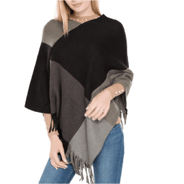 Sofistar Volneni šal LOVELY, Črna