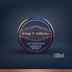 Gillette King balzam za mehčanje (Soft Beard Balm) 100 ml
