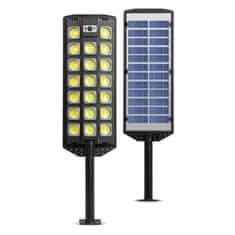 PHENOM LED stenski solarni reflektor s senzorjem gibanja 520 LED 3000 lm 20W 4500 mAh IP65