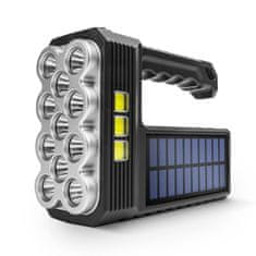 PHENOM LED solarna polnilna delovna svetilka 1200 mAh 3 + 3W z USB polnjenjem