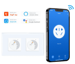 BOT Pametna vtičnica WiFi DOUBLE SP12 bela