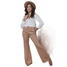 Dstreet Ženske široke hlače PERIDOT rjave barve uy1797 Univerzalni