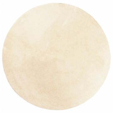 Vidaxl Preproga HUARTE s kratkimi vlakni mehka pralna krem Ø 200 cm