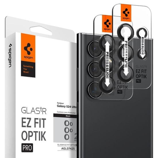 Spigen tR EZ Fit Optik Pro steklo za kamero Samsung Galaxy S24 Ultra (AGL07425)