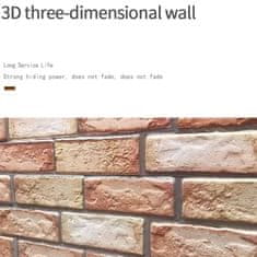 Netscroll Tridimenzionalne stenske nalepke z efektom oranžne opeke(10 kos.), NewYorkWall