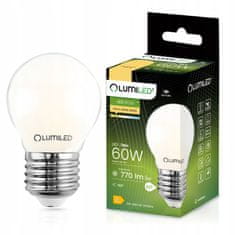 LUMILED 6x LED žarnica E27 P45 7W = 60W 770lm 3000K Toplo bela 360° Filament mléčná bublina