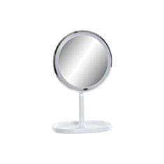 DKD Home Decor Povečevalno ogledalo z LED diodo DKD Home Decor 20 x 20 x 33 cm Bela plastika