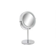 DKD Home Decor Povečevalno ogledalo z LED DKD Home Decor 21,5 x 13,5 x 32,5 cm srebrna kovina