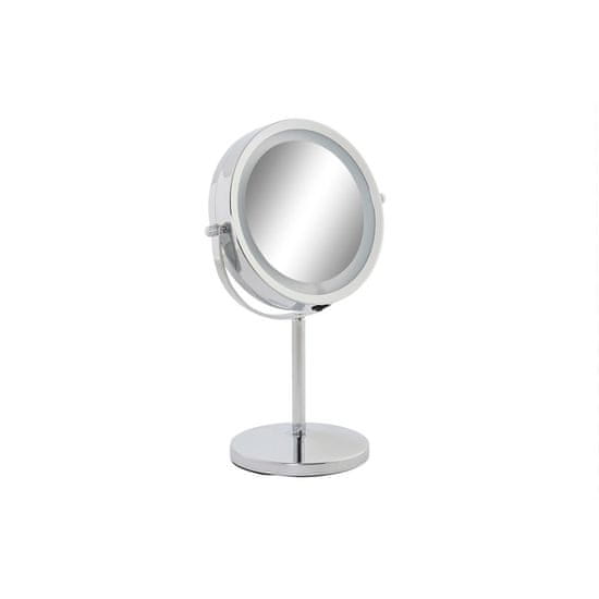 DKD Home Decor Povečevalno ogledalo z LED DKD Home Decor 21,5 x 13,5 x 32,5 cm srebrna kovina
