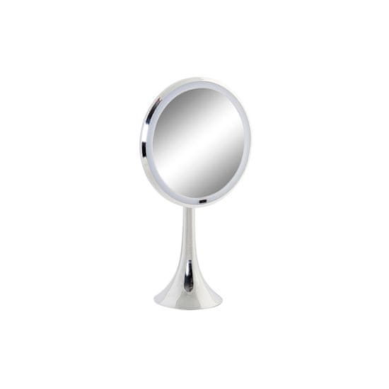 DKD Home Decor Povečevalno ogledalo z LED DKD Home Decor srebrna kovina 20 x 11 x 37 cm