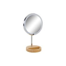 DKD Home Decor Povečevalno ogledalo z LED diodo DKD Home Decor Silver 20 x 14 x 34 cm
