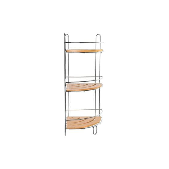 DKD Home Decor Kopalniške police DKD Home Decor Bambus Aluminij Nerjavna kromirana kovina Naravna 19,5 x 19,5 x 47 cm