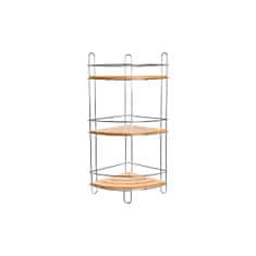 DKD Home Decor Kopalniške police DKD Home Decor Bambus Aluminij Nerjavna kromirana kovina Naravna 19,5 x 19,5 x 47 cm