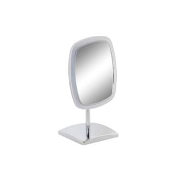 DKD Home Decor Povečevalno ogledalo z LED DKD Home Decor 17 x 13 x 30,5 cm srebrna kovina
