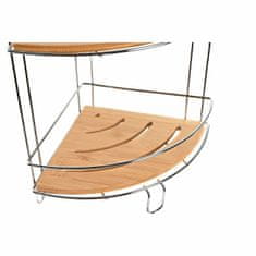 DKD Home Decor Kopalniške police DKD Home Decor Bambus Aluminij Nerjavna kromirana kovina Naravna 19,5 x 19,5 x 47 cm