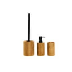 DKD Home Decor Kopalniški set DKD Home Decor Black 7 x 7 x 16,5 cm Natural (3 kosi)