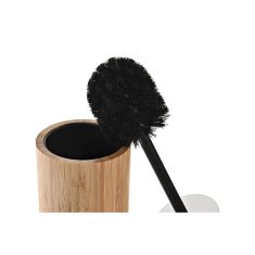 DKD Home Decor Ščetka za stranišče DKD Home Decor Črna Naravni bambus 10 x 10 x 36,8 cm
