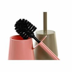 DKD Home Decor WC ščetka DKD Home Decor Pink 12 x 12 x 34,5 cm Zeleni polistiren (2 enoti)