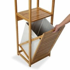 Versa Kopalniške police Versa Textile Bamboo MDF Wood (33 x 130 x 37,5 cm)