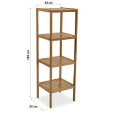 Versa Kopalniške police Versa Bamboo (33 x 110 x 34 cm)