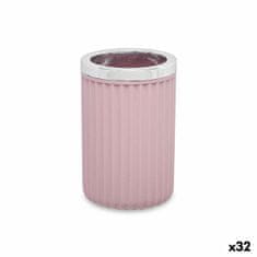 Berilo Stekleno držalo za zobne ščetke roza plastika 32 enot (7,5 x 11,5 x 7,5 cm)