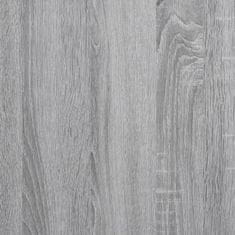 Greatstore Kopalniška omarica za umivalnik siva sonoma 80x33x60cm inž. les