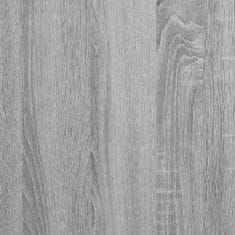 Greatstore Konzolna mizica siva sonoma 160x29x80 cm inženirski les