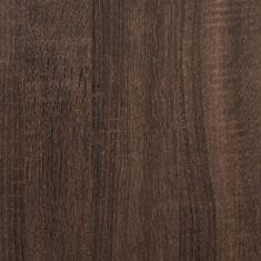 Greatstore Omarica za čevlje rjavi hrast 60x21x163,5 cm inženirski les