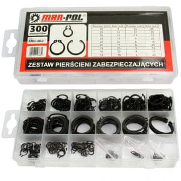 MAR-POL Zadrževalni obroč Seger, komplet 300 M66482