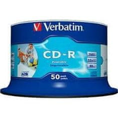 slomart cd-r verbatim azo wide inkjet printable 50 kosov 700 mb 52x