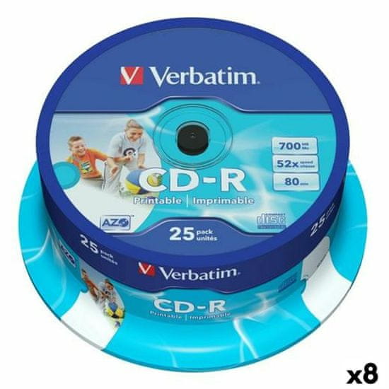 slomart cd-r verbatim 25 kosi 700 mb 50 mb/s (8 kosov)