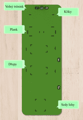 BOT Pametna podloga za vadbo / podloga za jogo Tuya MG1 modra