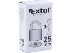 Extol Craft Litoželezna ključavnica, 25mm