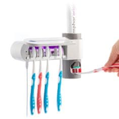 NEW UV sterilizator za zobne ščetke z držalom in dozatorjem zobne paste Smiluv InnovaGoods