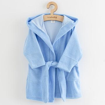 NEW BABY Udobno modri frotirni kopalni plašč - 116/122
