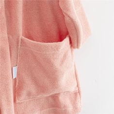 NEW BABY Udobno roza frotirni kopalni plašč - 104/110