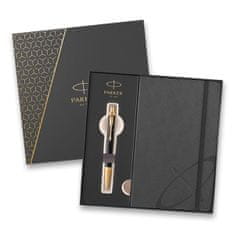 Parker IM Premium Black GT kroglično pero, darilna škatla z beležko