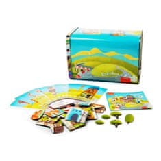 CUBIKA Puzzlika 13470 Magnetne hiše - magnetna igra 35 kosov in 10 vzorcev