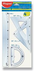 Maped Classic komplet ravnila 4 kosi