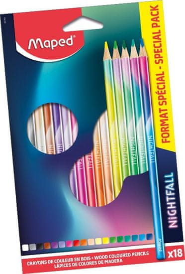 Maped Crayons Color'Peps Nightfall 18 barv