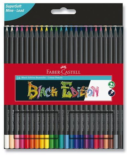 Faber-Castell črne barvice 24 kosov