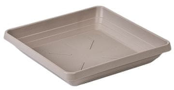 Plastia skleda kvadratna Lotus - taupe 50 x 50