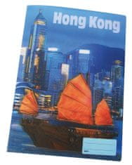 REAS-PACK Šolski zvezek 440 s 3D motivom HONG KONG